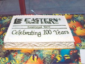 Eastern Savings Bank 100 Year Cake