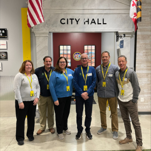 Volunteer group picture - Associates at Junior Achievement BizTown session 