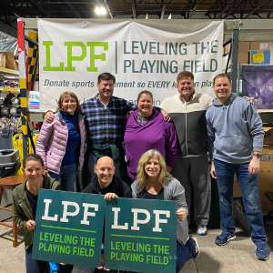 Associate volunteer group photo at Leveling the Playing Field Baltimore